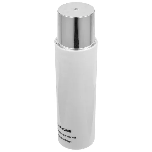 Vista 2 de Mini cepillo de peinado retráctil de cerdas redondas de secado por soplado y desenredado para el cabello, blanco