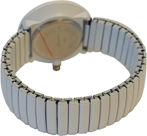 Vista 2 de Geneva Super Large Stretch Watch Número claro Fácil lectura (blanco), Blanco, Moderno