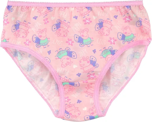 Vista 5 de Peppa Pig Ropa interior para niñas, paquete de 5 Bragas para niñas Ropa interior de algodón para niños