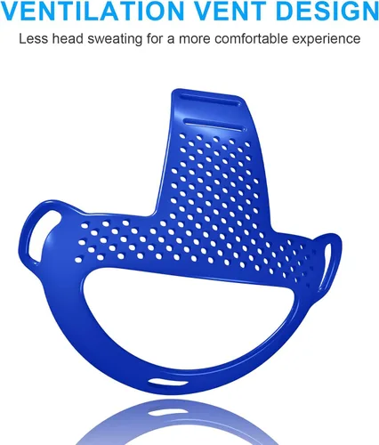 Vista 2 de VR Head Strap Pad for Quest 3 Headset Accessories, TPU Head Strap Cushion for Quest 3 Head Strap, Bracket for The Back of The Head Headstrap (Blue)