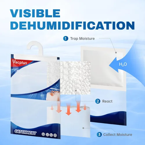 Vista 11 de Vacplus Absorbedor de humedad, 14 onzas colgantes, fuerte absorción, sin