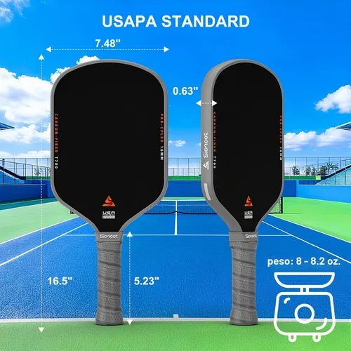 Vista 4 de Thermoformed Carbon Fiber Pickleball Paddle