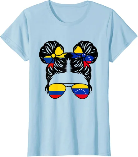 Vista 25 de Camiseta Half Colombian Half Venezolan Girl Colombia Kids Heritage, Gris