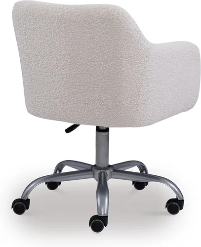 Vista 16 de Linon Home Decor Products Linon Brooklyn Sherpa - Silla de oficina, color marfil