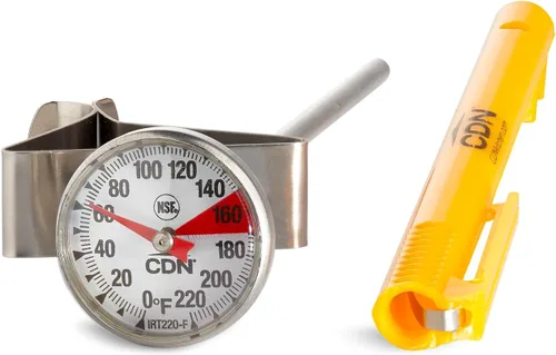 Vista 5 de CDN ProAccurate® Termómetro de lectura instantánea para espumar bebidas con clip para medición precisa de temperatura, vástago de acero inoxidable