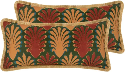 Vista 46 de patdrea Funda de almohada de terciopelo francés de diseño, 18 x 18 pulgadas Aviario
