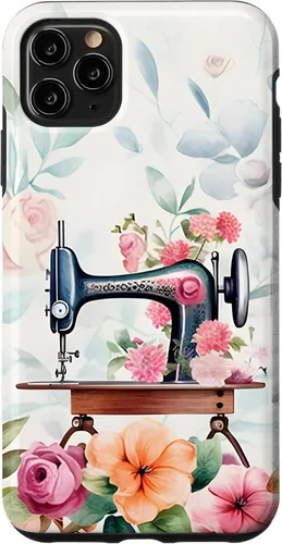 Vista 13 de Funda de costura floral vintage para máquina de coser iPhone 16