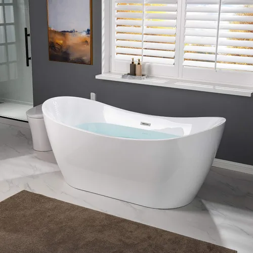 Vista 4 de WOODBRIDGE BTA1515-B/N-Drain &O + Pillow BAÑERA, con secado de níquel cepillado