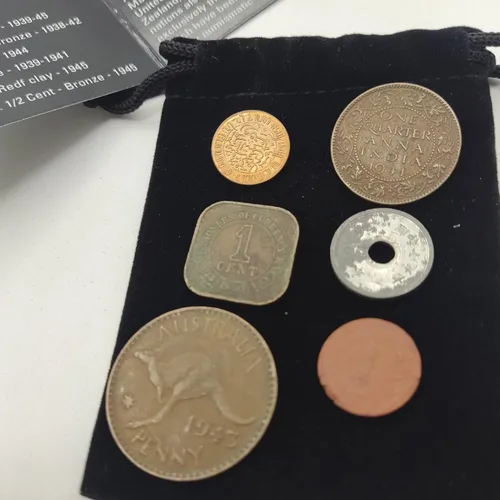 Vista 3 de Moneda Mundial de la Segunda Guerra Mundial - 6 monedas utilizadas durante la Segunda Guerra Mundial en el Pacífico, The Pearl Harbor Collection
