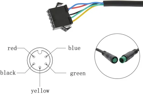 Vista 2 de Computadora de bicicleta, pantalla LCD impermeable, velocímetro de bicicleta, pantalla EN06, kit de controlador sin escobillas para scooter