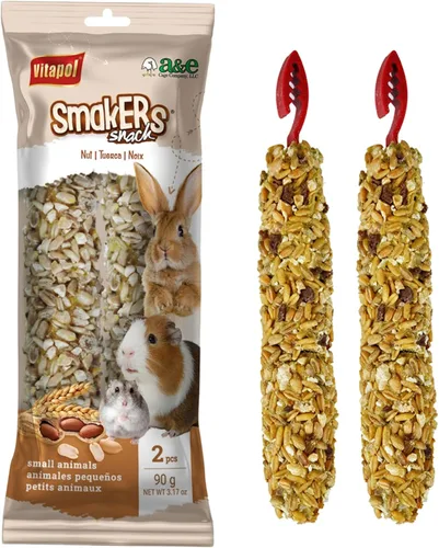 Vista 8 de Vitapol Smakers by A&E Cage Co - Palitos de golosinas para verduras – Paquete doble de palitos pequeños para animales – Golosinas naturales
