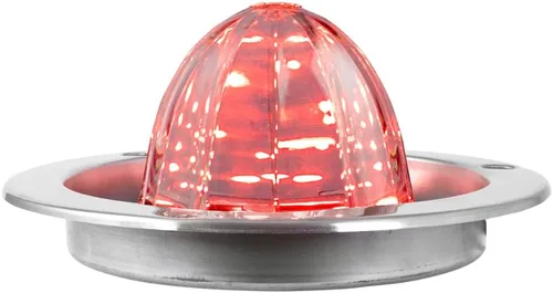 Vista 10 de GG Grand General 81910 - Luz LED de 18 luces clásica de sandía ámbar/ámbar con bisel de montaje de brida de acero inoxidable