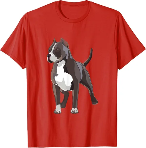 Vista 55 de American Bully Dog Holder Illustration for Dog Lovers T-Shirt Negro