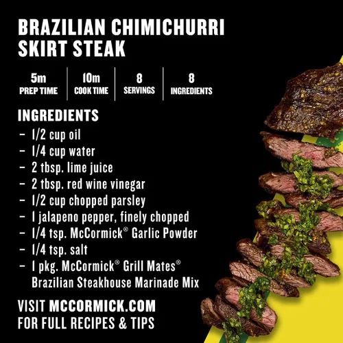 Vista 8 de McCormick Grill Mates Mezcla de adobo brasileño para carne, 1.06 oz