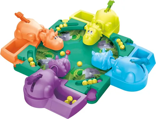 Vista 4 de Hasbro Gaming Hungry Hungry Hippos Dino Edition Juego de Mesa, Juego Preescolar para Edades de 4 Años en Adelante; para 2 a 4 Jugadores