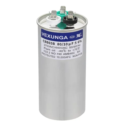 Vista 92 de VEXUNGA Capacitor Dual de Arranque Redondo A/C de 50/5 uF 50+5 MFD 370VAC o 440VAC CBB65 CBB65B Capacitores de Aire Acondicionado para Motor