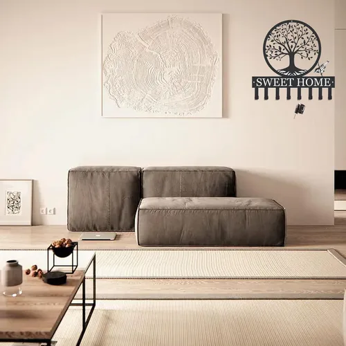 Vista 4 de Llavero personalizado para pared, ganchos para llaves del árbol de la vida, llavero para pared, soporte para llaves para llaves Wal, llavero