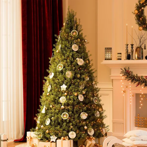 Vista 7 de Bemaystar Adornos de Navidad personalizados con foto 2025 – Adornos de Navidad personalizados con imagen y texto, decoración personalizada de árbol