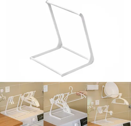 Vista 5 de Organizador de percha para armario, lavandería, ropa para colgar ropa, apilador, soporte para colgar ropa para adultos o niños