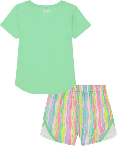 Vista 14 de Under Armour baby-girls Short Sleeve Shirt and Shorts Set, Durable Stretch and Lightweight
