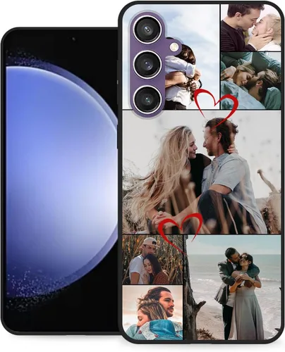 Vista 12 de Funda personalizada para Samsung Galaxy S23 Ultra con nombre de foto y texto - Funda suave y fina para teléfono móvil S 23 Ultra (negra) de 6.8