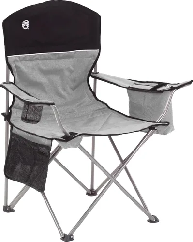 Vista 9 de Coleman Portable Camping Chair with 4-Can Cooler, Cushioned Seat & Back with Side Pockets & Cup Holder, Carry Bag Included, Great for Camping