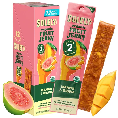 Vista 12 de Solely - Charqui de frutas orgánicas Un ingrediente Vegano Sin OGM Sin gluten Sin agregado de azúcar