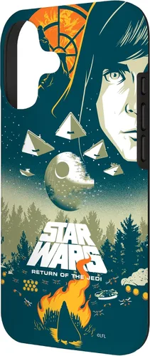Vista 2 de Star Wars Funda con póster de película retro ilustrada con el regreso del Jedi para iPhone 17