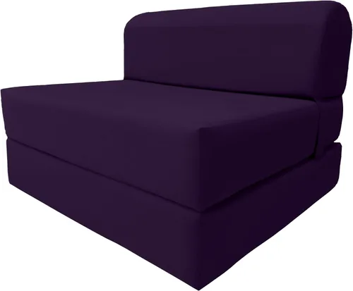 Vista 13 de D&D Futon Furniture. Silla plegable de espuma, sofá de estudio, colchón de espuma plegable para invitados (6 x 24 x 70 pulgadas, negro)