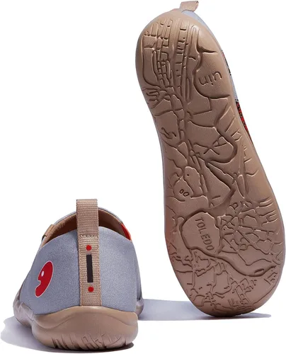 Vista 5 de UIN Mocasines pintados para hombre, zapatos de viaje sin cordones, zapatos de lona para caminar, casuales, ligeros, cómodos, a la moda, Toledo