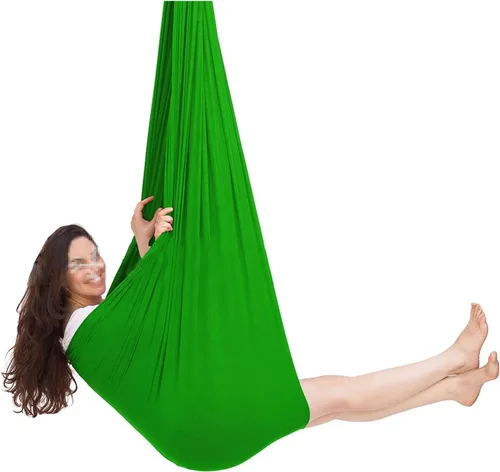 Vista 27 de Columpio sensorial para interiores con autismo y terapia para niños, hamaca colgante para niños y adolescentes con TDAH autista y Asperger