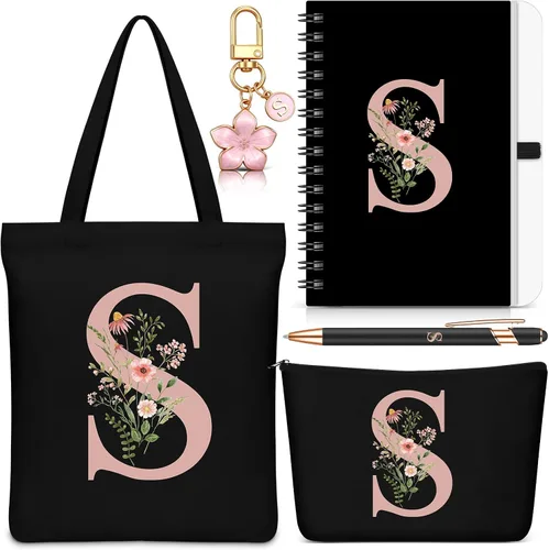 Vista 11 de Talltalk 5 piezas de bolsas de mano con iniciales, regalos para mujer Beige