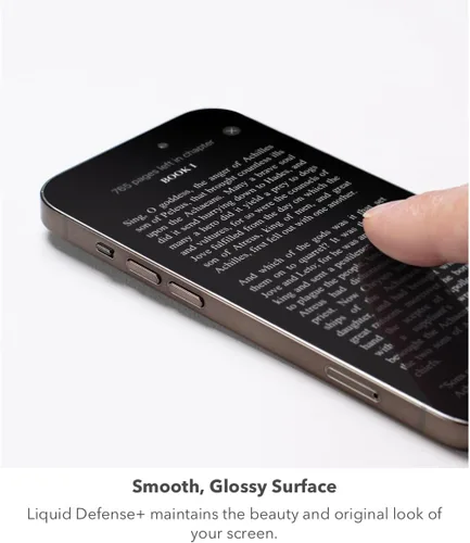 Vista 7 de ZAGG InvisibleShield Liquid Defense+ Protector de pantalla con garantía de reparación de pantalla de $250 - Protección endurecida con tecnología