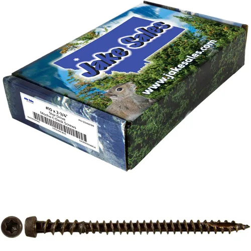 Vista 15 de Jake Sales #10 x 1-3/4" Cape COD Gris - Tornillo para madera de composite para terrazas con recubrimiento exterior, cabeza Torx/Star Drive