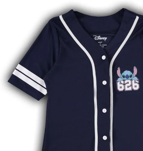 Vista 4 de Disney Lilo and Stitch - Camiseta de béisbol clásica para mujer, Lilo y Stitch
