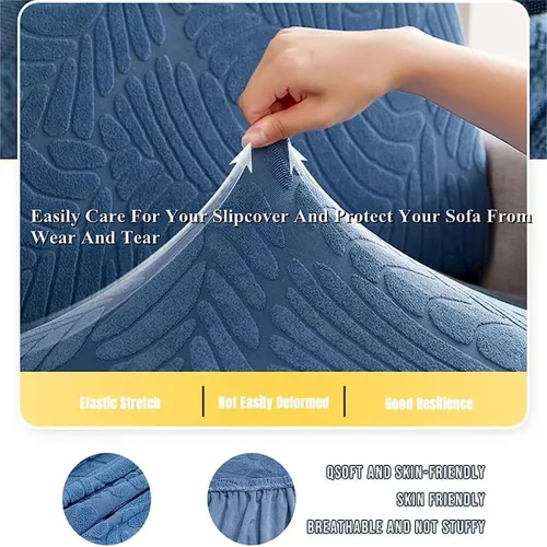 Vista 5 de Fundas de sofá, fundas de sofá elásticas para seccionales, impermeables, resistentes al desgaste, universal, elásticas, fundas de sofá