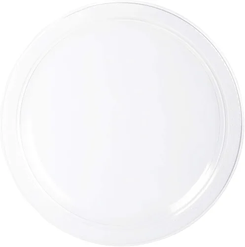 Vista 14 de Platos para fiesta de plástico redondos y cuadrados colorido de 7, 8, y 9 pulgadas, 10/20 platos por paquete, Negro