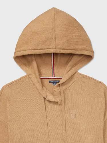 Vista 3 de Tommy Hilfiger Suéter con capucha adaptable para mujer con cierre magnético