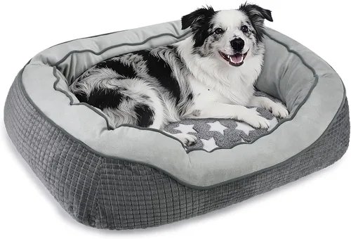 Vista 13 de Camas para perros y gatos pequeños, medianos y grandes. Cama lavable para mascotas, sofá cama ortopédica para perros, cama suave y calmante