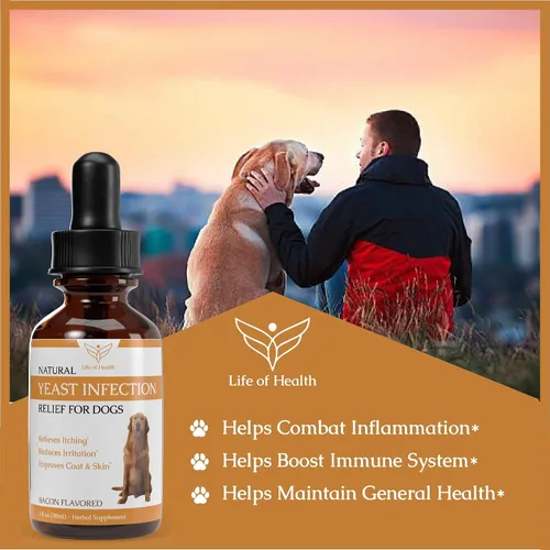 Vista 6 de Tratamiento natural de infección por levaduras para perros Ayuda a aliviar la picazón saludable, alivio de la inflamación, alivio de alergias