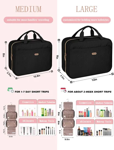 Vista 6 de Bolsa de Aseo de Viaje BALULHG 001, Negro, L