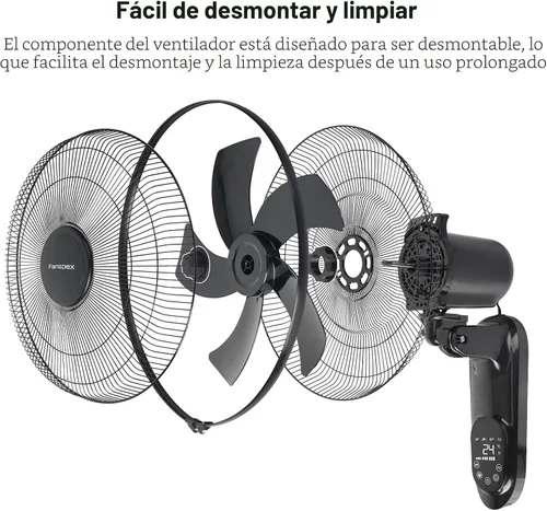 Vista 7 de Fanspex Ventilador montado en la pared de 16" para el invernadero