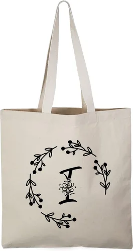 Vista 10 de TBF Bolsas de lona resistentes con iniciales personalizadas para mujer