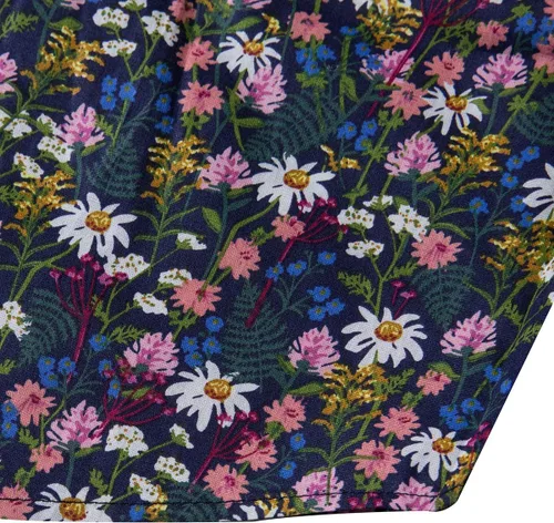 Vista 5 de TUNEVUSE - Camisas de vestir de manga larga para hombre, estampado de diseño floral, estilo casual, con botones, 100% algodón