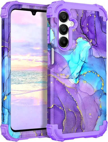 Vista 82 de Hocase Funda para Galaxy A37 5G, protección resistente a prueba de golpes, parachoques de goma de silicona suave+funda protectora híbrida