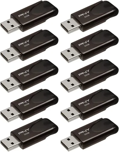 Vista 6 de PNY, modelo Attaché 4 - Unidad de memoria flash USB 2.0 de 16 GB, Negro