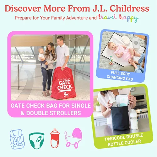 Vista 11 de J.L. Childress Premier - Bolsa de viaje acolchada para asiento de coche