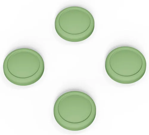 Vista 7 de eXtremeRate PlayVital Switch Joystick Caps, Switch Lite Thumbstick Caps, Silicone Analog Cover for OLED Joycon Thumb Grips - Matcha Green