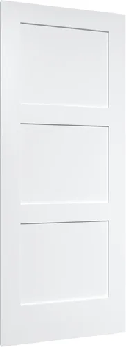 Vista 3 de Homestead - Puerta de losa imprimada de madera con tres paneles, 20 pulgadas de ancho