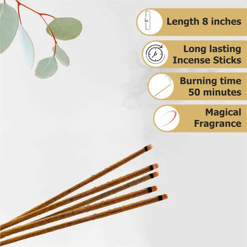 Vista 4 de ARO VATIKA Vedic Natural Masala 144 varillas de incienso en paquete de 12 Enrolladas a mano en la India Lo mejor para oración, meditación